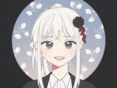 즐거움을 추구하는 백발의 아가씨