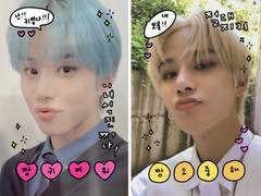 😍투명포카 도안 배포😍손글씨