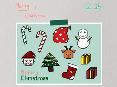 [굿노트 스티커] 픽셀 크리스마스