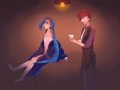 위스키 한 방울과 총알 한 발.