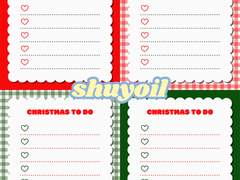 [shuyoil] 크리스마스 계획이 있나요? - 크리스마스 투두리스트 메모 스티커 공유 (~12/31)