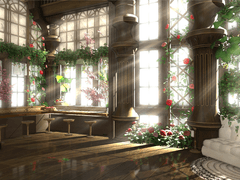 유리 온실, 우드톤, 식물과 채광