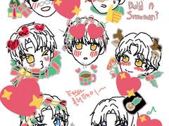 테스타 크리스마스 스티커도안~