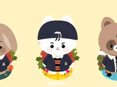 코코미니즈 아크릴 키링 공유