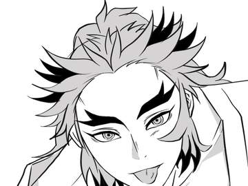 핥고 있는 렌고쿠