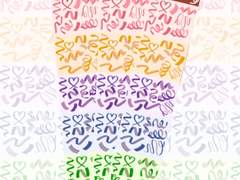 [DOHA PLANET] 컬러풀 컨페티 스티커 세트