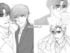 흑백 러프 커미션