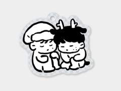 동맠 크리스마스 키링 도안