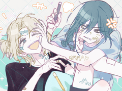 [고정틀] 사이좋게낙서