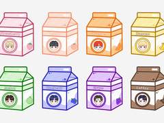 [데못죽] 테스타+청려 우유 키링 도안