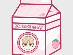 [데못죽] 선아현 딸기우유 키링 도안