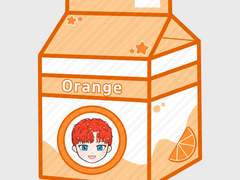 [데못죽] 차유진 오렌지우유 키링 도안