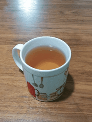 보리차 끓이는 중