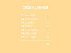 2022 PLANNER (Yellow ver)