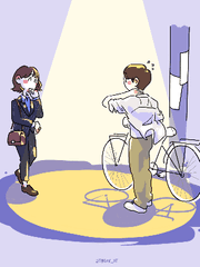 4월의 바람은 청록이었어.