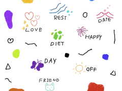 모리품 1월 스티커 - 굿노트용