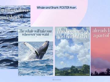 Whale and Shark POSTER 4ver.
