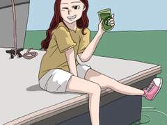 강물을 마시는 것 같은 광고