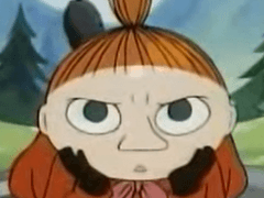 무민 이메레스를 단순한 3D그림판 그림으로 그려 봤어요.