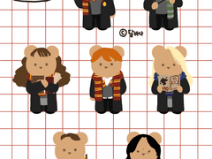 [굿노트 스티커] 해리포터 곰돌이 스티커 무료 배포