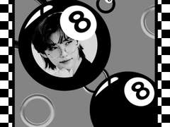 billiard ball 키링 도안