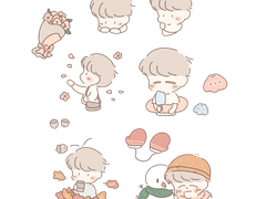 [스티커] 굿노트 계절 스티커