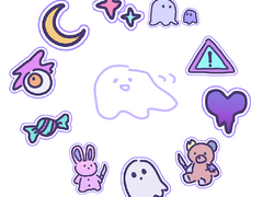 삐뚤빼뚤 보라보라 데코 브러쉬