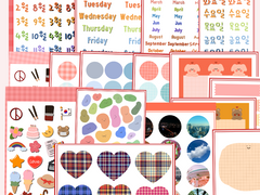 [DOHA PLANET] 꾹꾹 눌러담은 다꾸 스티커 팩