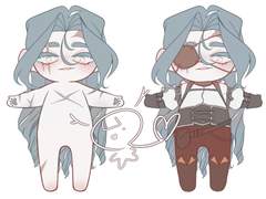 백태자 인형 도안 커미션