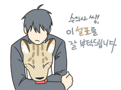 수의사 선생님, 이 설표를 잘 부탁드립니다. 1