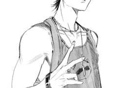 흑백만화풍 낙서 커미션