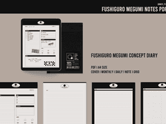 주술회전 컨셉 굿노트 PDF 공유 (메구미)