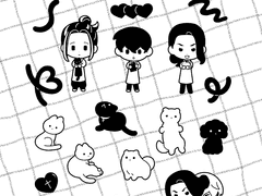 도쿄 리벤저스 스티커 도안 유료 배포