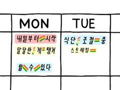 굿노트 스티커 공유 [다이어트]