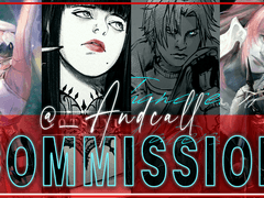 [커미션] 앙콜 파판 14 장르 한정 흑백 커미션