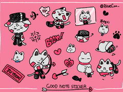 주연 굿노트 스티커 공유