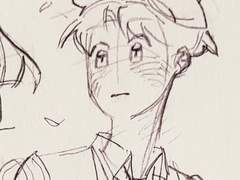 우편은 얼굴을 붉히고