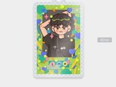 폴꾸민혁 아크릴 키링 도안