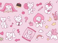 고양이 뉴야 굿노트 스티커