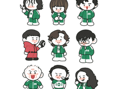 오징어게임 낙서 백업