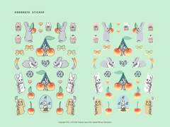 굿노트 스티커 - 체리를 좋아하는 토끼