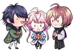 라무다 굿즈 도안 유료배포 - 6 (붕어빵 먹는 플링포세)