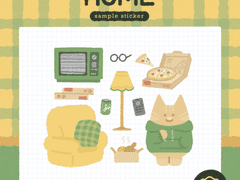 [굿노트] 집이 최고! 홈 스티커
