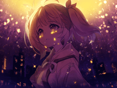 [월페이퍼] 회전하는 하늘토끼 피요