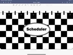 [전자노트] 체커보드 위클리 스케줄러(하이퍼링크O)