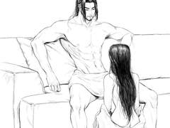 흑백 그림 커미션