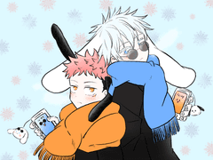 [고죠유지] 트친그림 내 그림체로 그리기 했던거