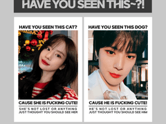 'HAVE YOU SEEN THIS~?' 포카 프레임 도안 무료 배포