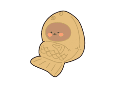 붕어빵 휘 키링 도안