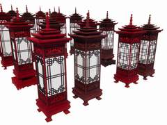 사극 소품 모음 6 - 등불 조명